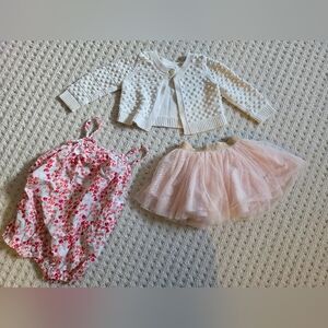 H&M Pink Floral and White Kids Costume Set